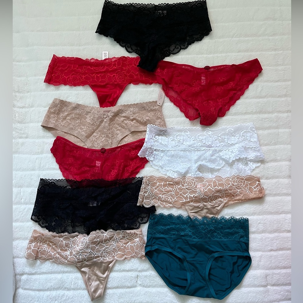 Victoria Secret Lace Bikini & Thong Panty Bundle